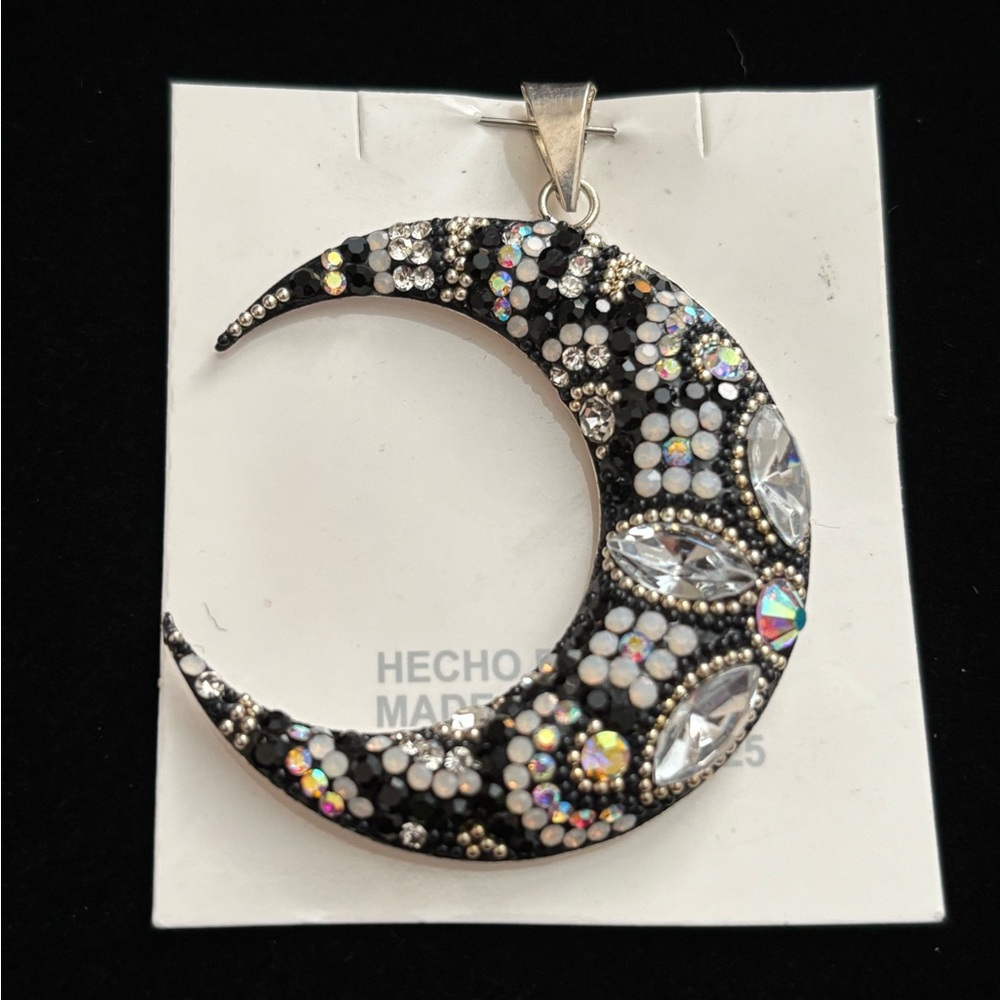 Sterling Silver Moon Pendant - Picture 5 of 5